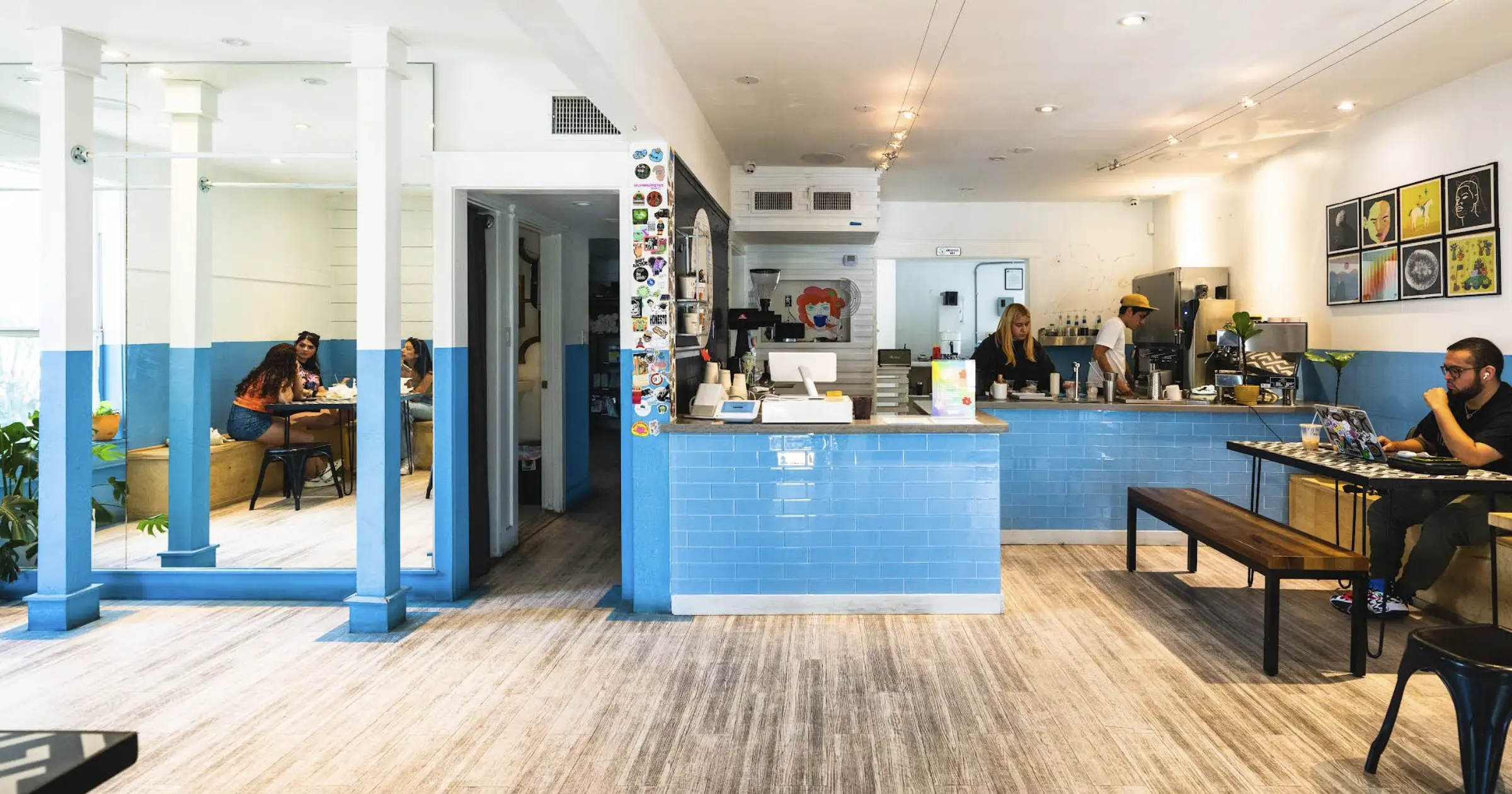 Interior of Labyrinth BCA in McAllen, showcasing cozy atmosphere
